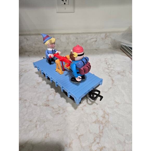 Vintage Rudolph's Red Nose Express Hand Car  Replacement Yukon  Hermey  Elf - Picture 2 of 5